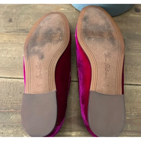 Sam Edelman raspberry velvet bit loafers - Picture 6 of 7